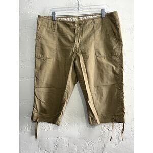 Levis‎ khaki cargo capri chino pants womens 12 gorpcore outdoors hiking camping